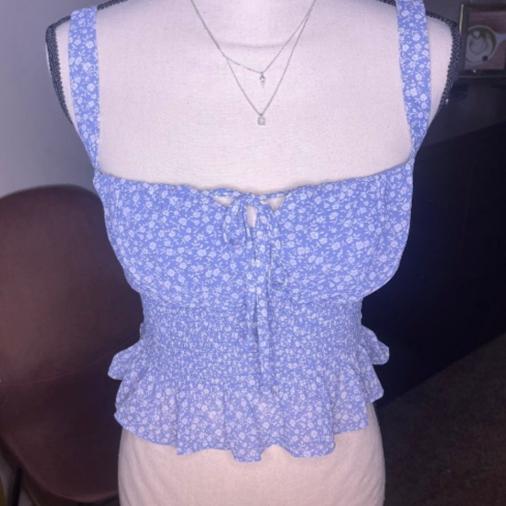Windsor Flirty Floral Blue Top